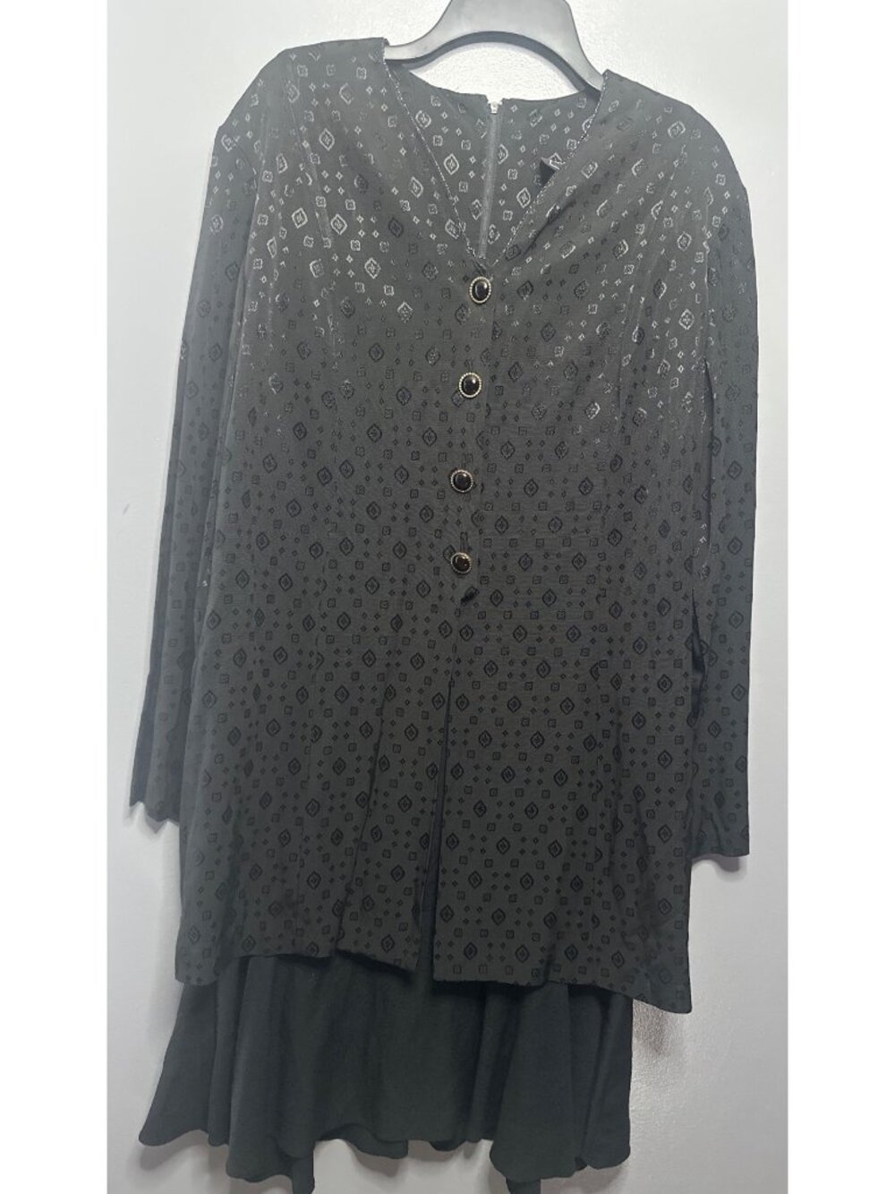 Vintage 90s CenTenn Womens 14 Midi Dress Whimsigoth Dark Academia Grunge USA
